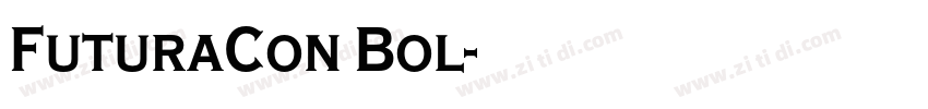 FuturaCon Bol字体转换